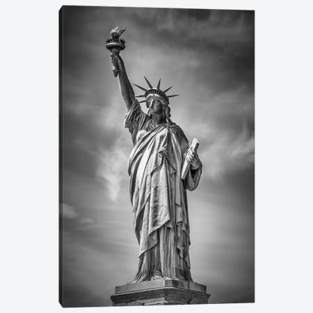 New York City Statue Of Liberty Canvas Print #MEV306} by Melanie Viola Canvas Wall Art