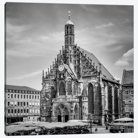 Nuremberg Church Of Our Lady And Main Market Canvas Print #MEV308} by Melanie Viola Art Print