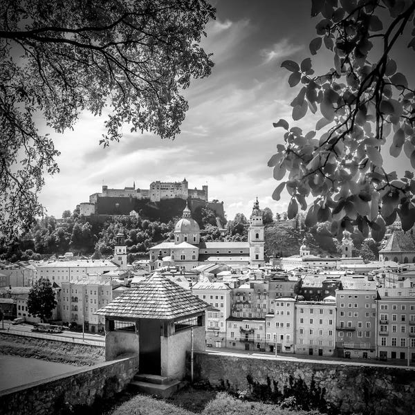 Austria: Salzburg Gorgeous Old Town With City Wall by Melanie Viola