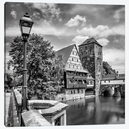 Nuremberg View From Max Bridge To Hangman'S Bridge Canvas Print #MEV310} by Melanie Viola Canvas Art