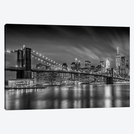 Brooklyn Bridge Nightly Impressions Canvas Print #MEV317} by Melanie Viola Canvas Print