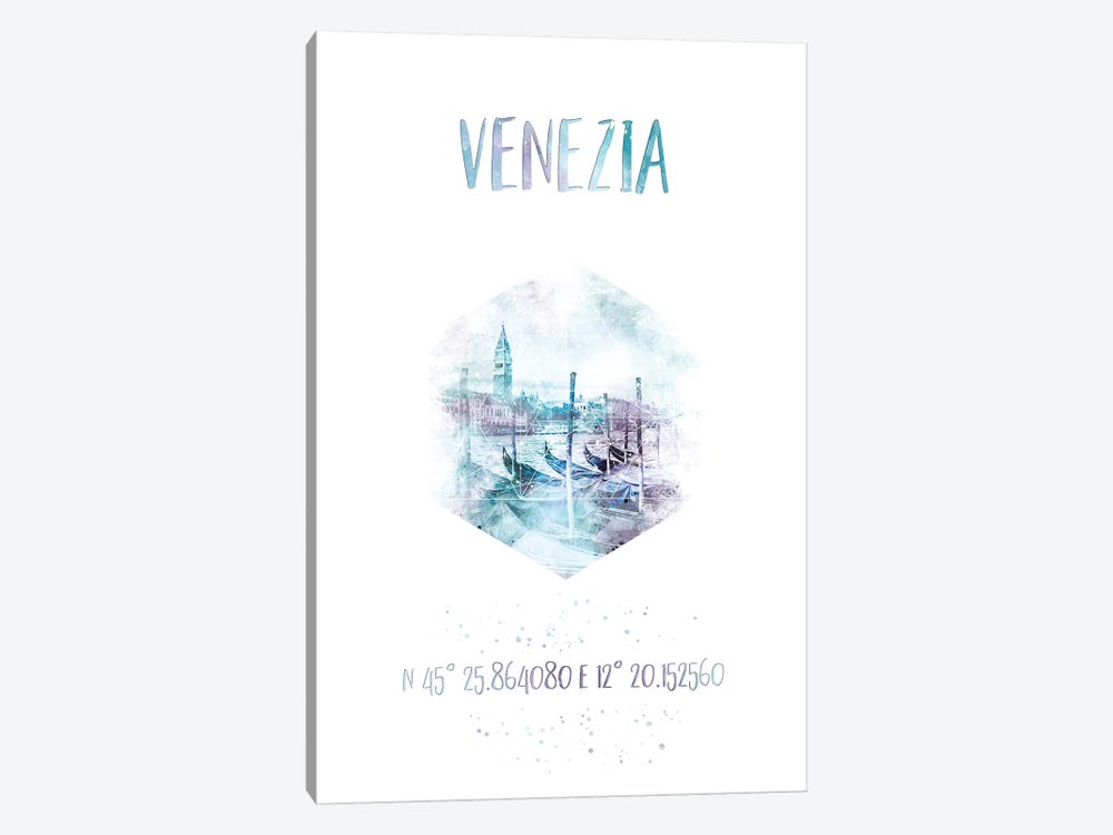 Coordinates Venice Grand Canal by Melanie Viola 1-piece Art Print