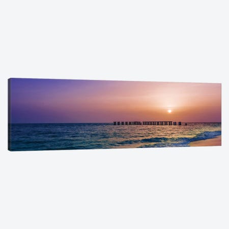 Gasparilla Island Sunset Panorama Canvas Print #MEV356} by Melanie Viola Canvas Art Print