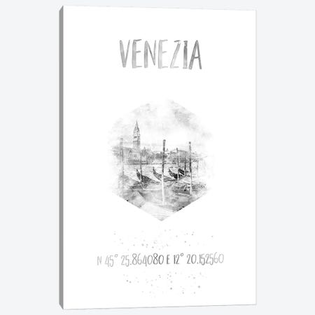 Coordinates Venice Grand Canal Canvas Print #MEV35} by Melanie Viola Canvas Artwork