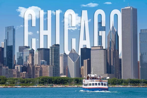 Chicago Skylines: Skyline Of Chicago by Melanie Viola