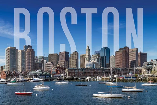 Massachusetts: Skyline Of Boston by Melanie Viola