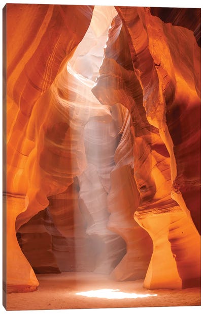 Beautiful Antelope Canyon Canvas Art Print - Rock Art