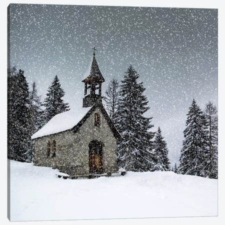 Bavarian Winters Tale Anna Chapel Canvas Print #MEV383} by Melanie Viola Canvas Art Print