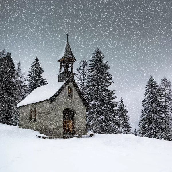 Snow: Bavarian Winters Tale Anna Chapel by Melanie Viola
