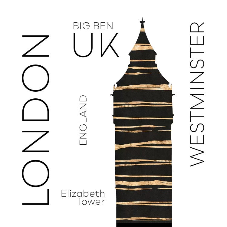 Urban Art London Big Ben by Melanie Viola wall art