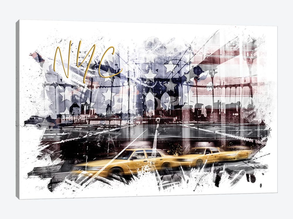 Modern NYC Composing by Melanie Viola 1-piece Canvas Print