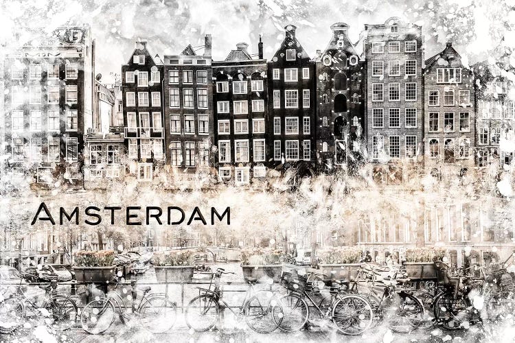 Amsterdam Collage by Melanie Viola wall art