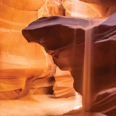 Antelope Canyon Pouring Sand by Melanie Viola metal wall art