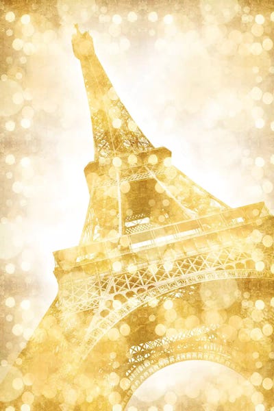Paris Photography: Eiffel Tower - Golden Illusion by Melanie Viola