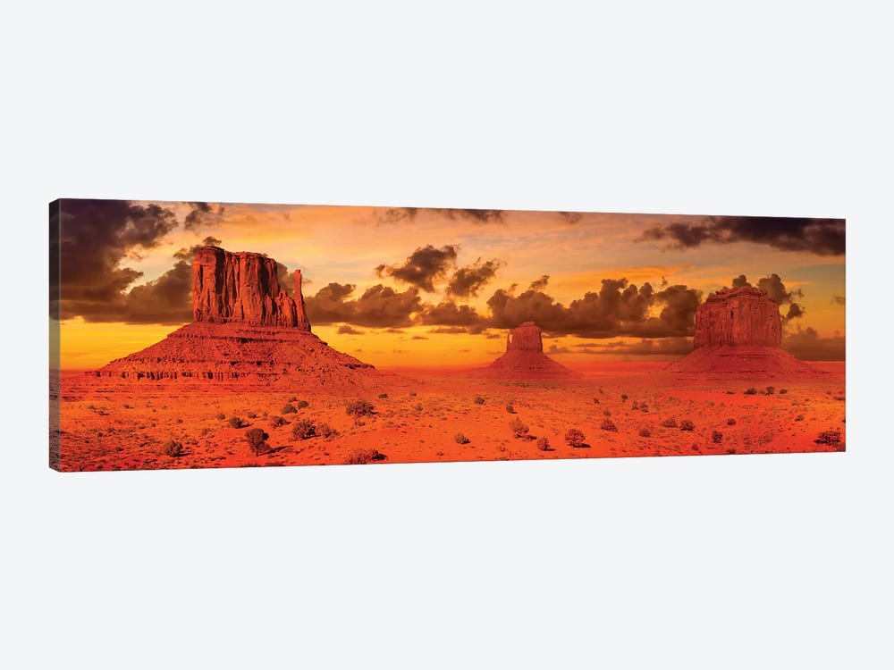 Gorgeous Monument Valley In The Evening by Melanie Viola 1-piece Canvas Print