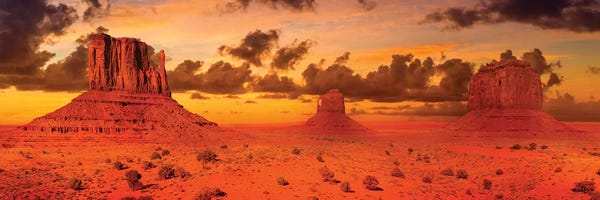 Utah: Gorgeous Monument Valley In The Evening by Melanie Viola