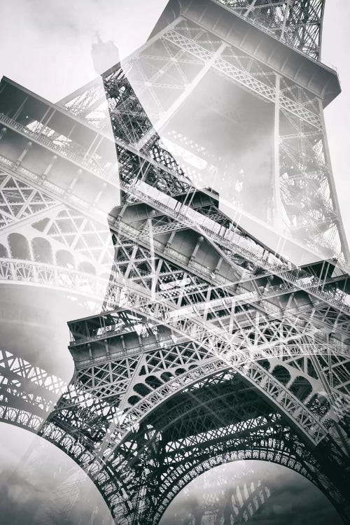 Eiffel Tower Double Exposure