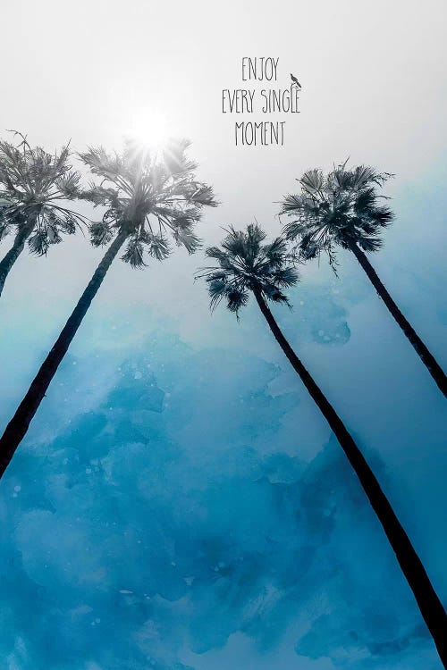 Palm Trees Classic Blue | Enjoy Every Single Moment