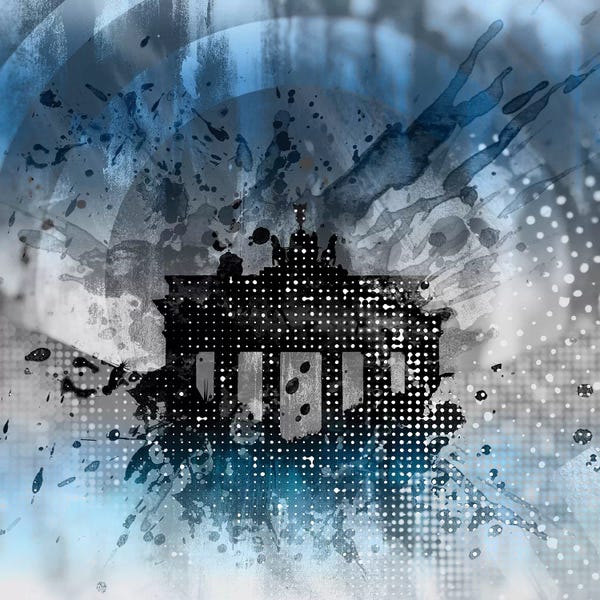 Berlin: Graphic Art Brandenburg Gate by Melanie Viola