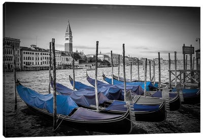 Grand Canal And St Mark's Campanile Canvas Art Print - Venice Art
