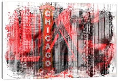 Chicago | Geometric Mix No. 4 Canvas Art Print - Chicago Art