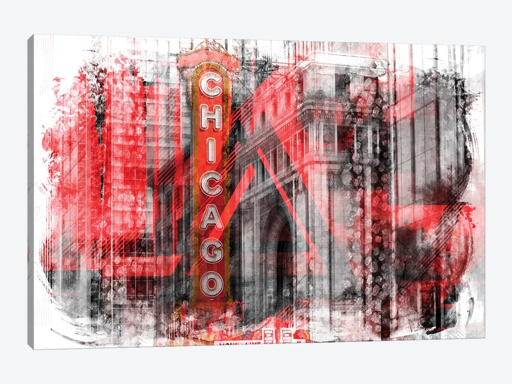 Chicago | Geometric Mix No. 4 by Melanie Viola 1-piece Art Print