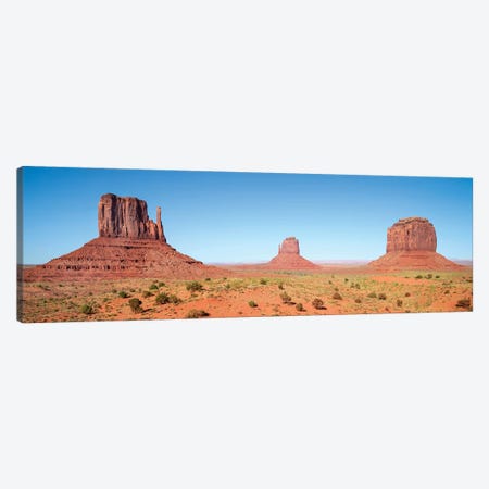 Fascinating Monument Valley | Panoramic View Canvas Print #MEV452} by Melanie Viola Canvas Print