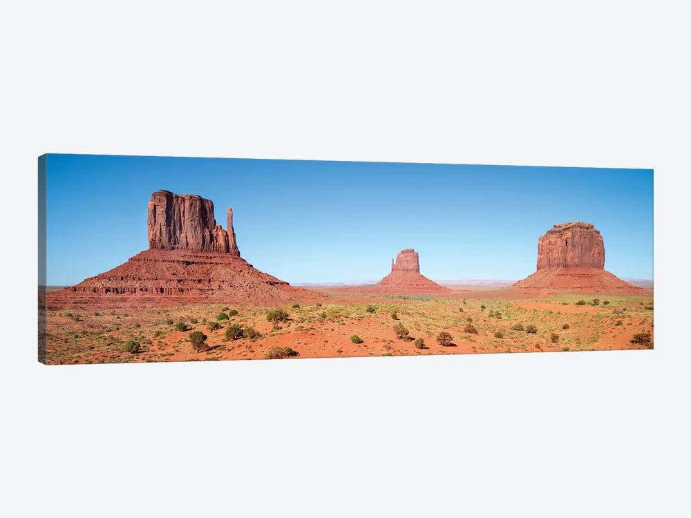 Fascinating Monument Valley | Panoramic View 1-piece Canvas Wall Art