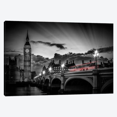 London Westminster Bridge At Sunset Canvas Print #MEV455} by Melanie Viola Canvas Art