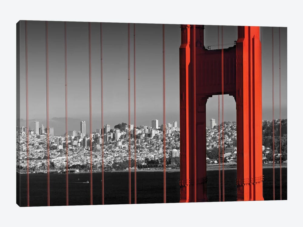 Golden Gate Bridge In Detail by Melanie Viola 1-piece Art Print