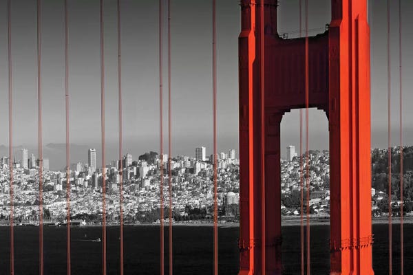 Golden Gate Bridge: Golden Gate Bridge In Detail by Melanie Viola