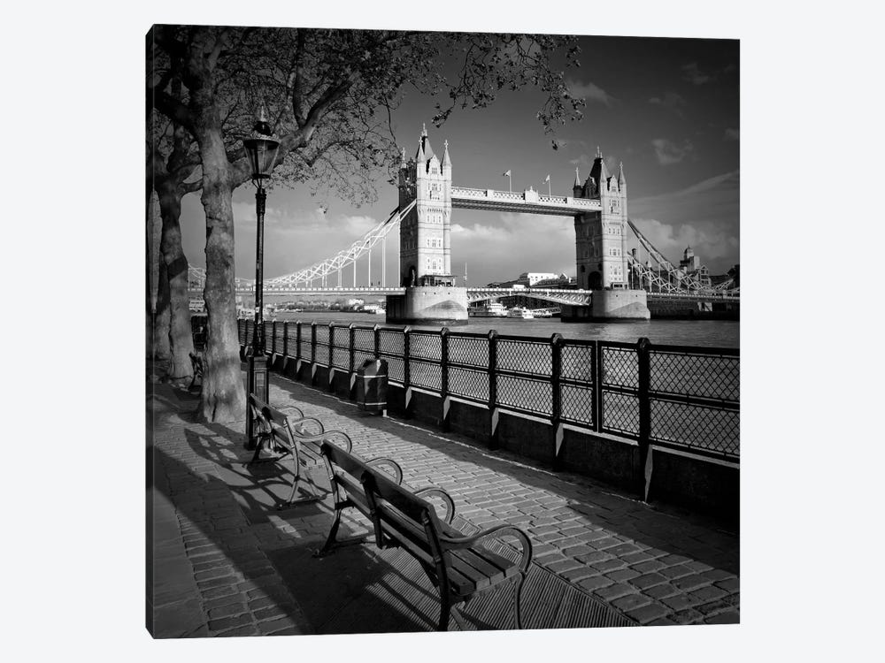 London Thames Riverside & Tower Bridge by Melanie Viola 1-piece Art Print