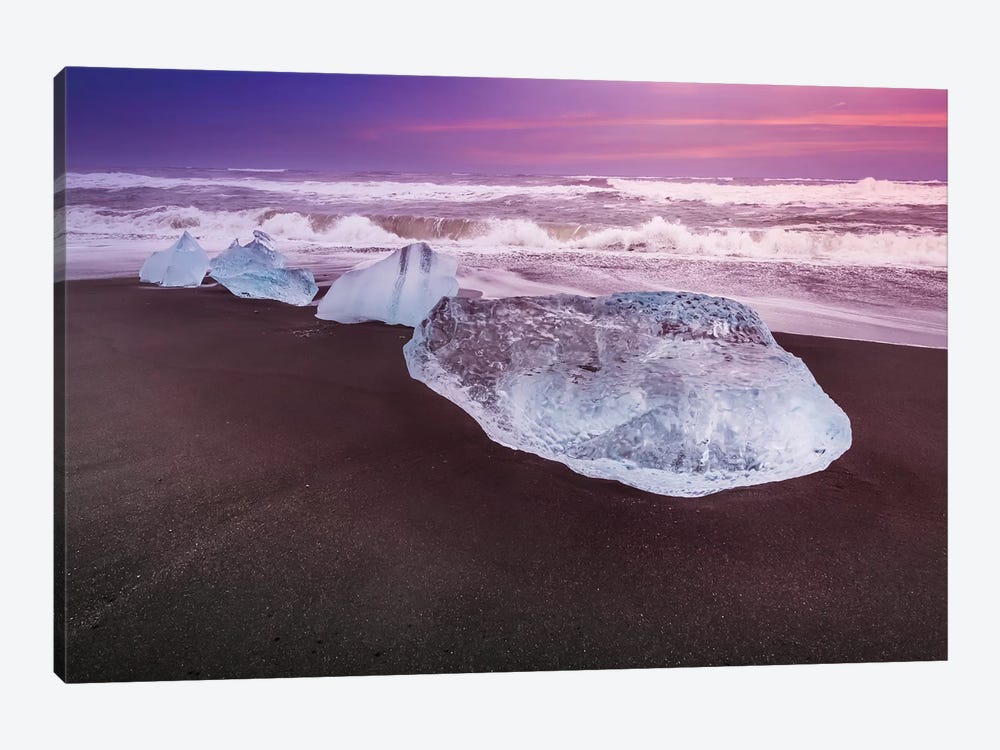 Iceland Blocks Of Ice On The Coast by Melanie Viola 1-piece Canvas Print