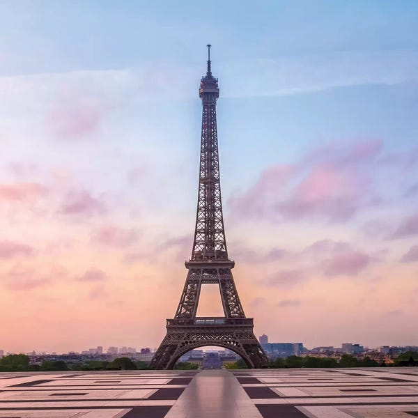 City Sunrises & Sunsets: Paris Eiffel Tower Sunrise by Melanie Viola