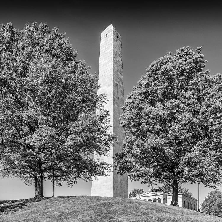 Boston Bunker Hill Monument | Monochrome by Melanie Viola wall art
