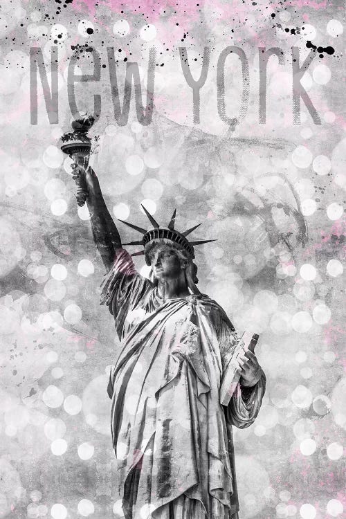 Graphic Art New York City Statue Of Liberty