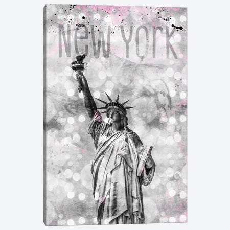 Graphic Art New York City Statue Of Liberty Canvas Print #MEV49} by Melanie Viola Canvas Art