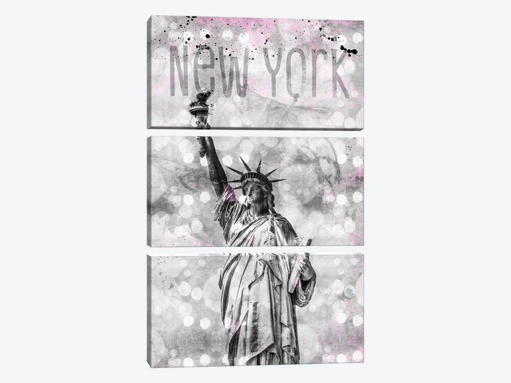 Graphic Art New York City Statue Of Liberty by Melanie Viola 3-piece Art Print