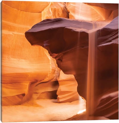 Antelope Canyon Pouring Sand Canvas Art Print