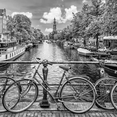 Typical Amsterdam | Monochrome by Melanie Viola acrylic art print