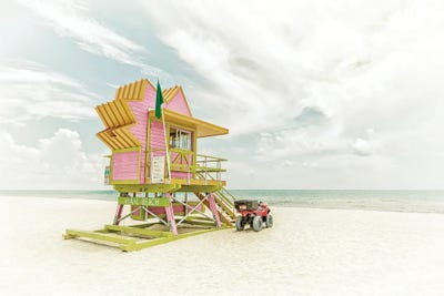 Miami Beach Vintage Florida Flair by Melanie Viola acrylic art print