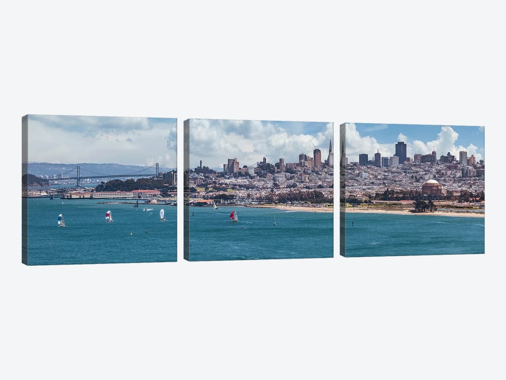 San Francisco Skyline by Melanie Viola 3-piece Canvas Print