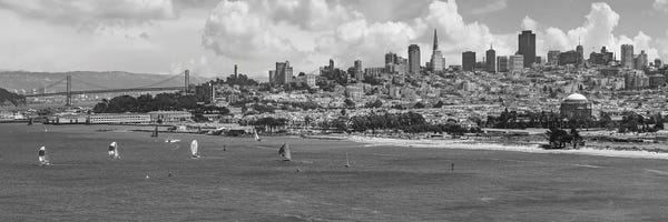 San Francisco: San Francisco Skyline | Monochrome by Melanie Viola