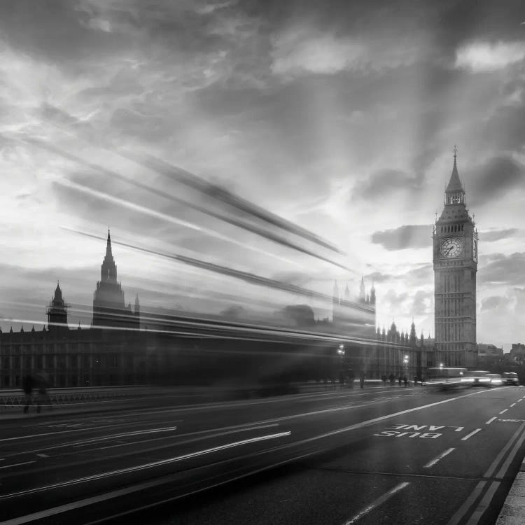 Westminster Evening Mood | Monochrome