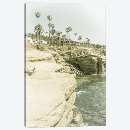 San Diego Sunset Cliffs | Vintage Canvas Print #MEV568} by Melanie Viola Art Print