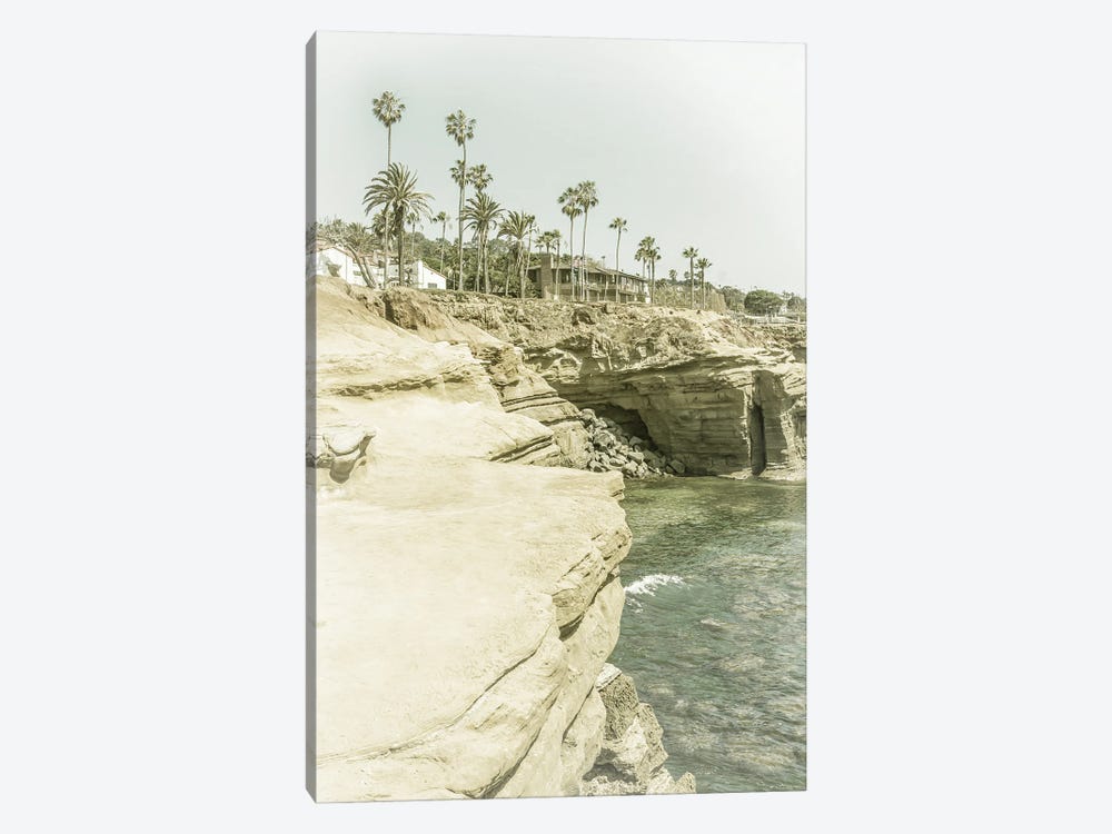 San Diego Sunset Cliffs | Vintage by Melanie Viola 1-piece Canvas Wall Art