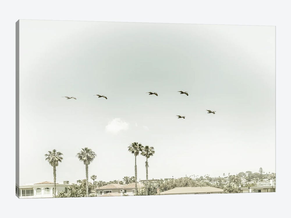 Above The Rooftops Of San Diego | Vintage by Melanie Viola 1-piece Canvas Art