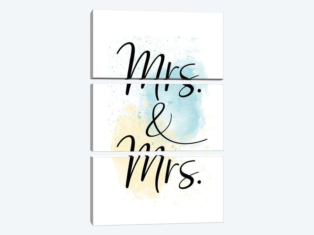 Mrs. & Mrs. by Melanie Viola 3-piece Canvas Art