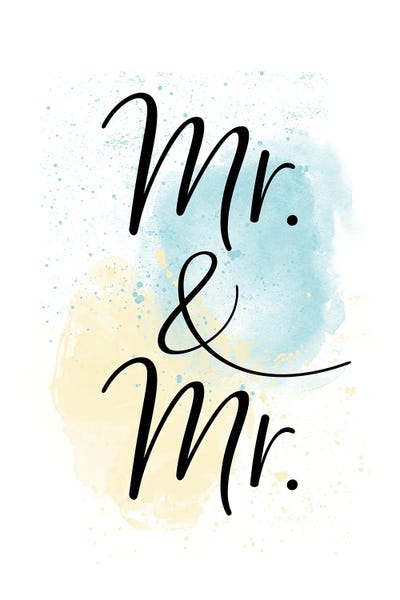 Mr. & Mr. by Melanie Viola canvas print