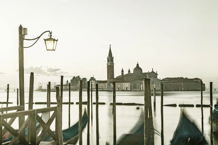 Venice Gondolas In The Early Morning by Melanie Viola wall art